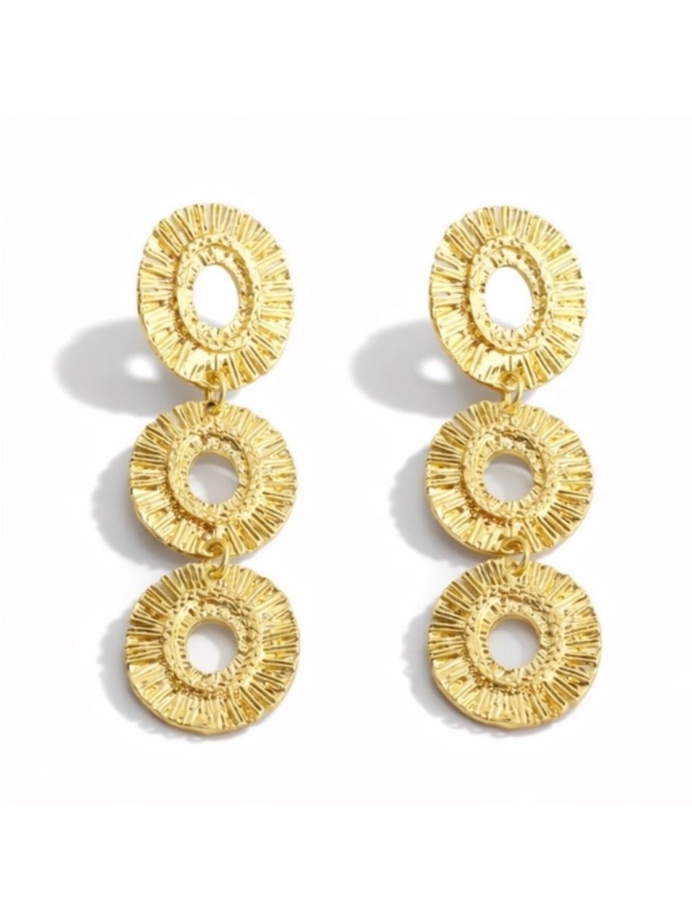 New! Gold Burst of Brilliance Earrings (3030) NWOT